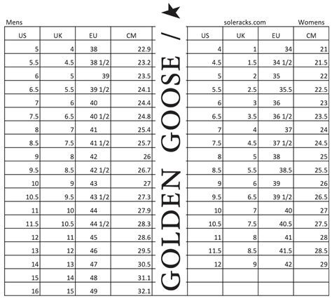 golden goose sizing